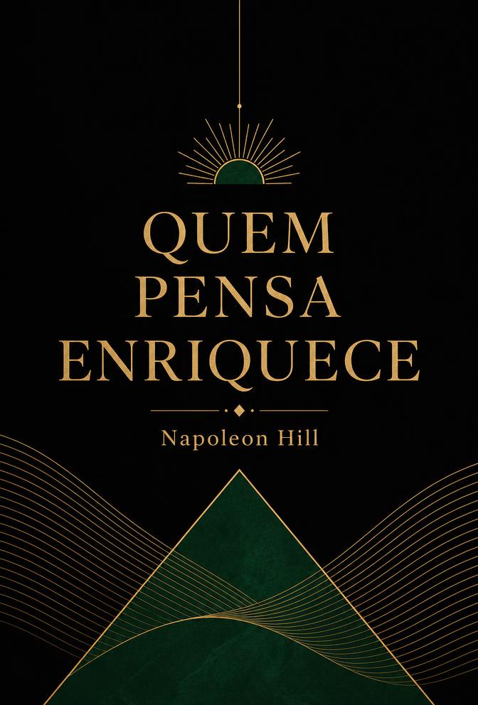 Capa ilustrativa do livro Quem Pensa Enriquece